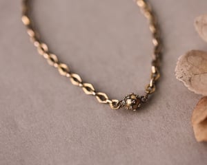 Image of 18ct gold French Antique chain bracelet