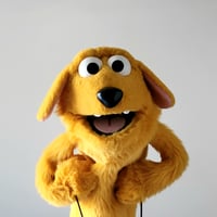Image 1 of The DOG Critter Puppet in Golden Tan