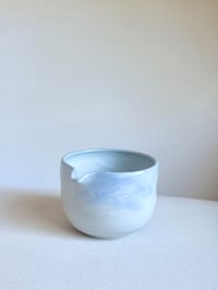 Image 1 of Light Blue Marble Matcha Bowl 