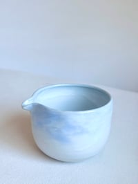 Image 4 of Light Blue Marble Matcha Bowl 
