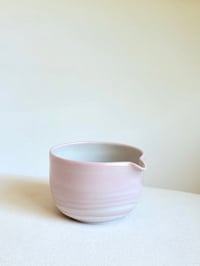 Image 2 of Pink Marble Porcelain Matcha Bowl