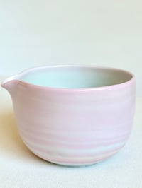 Image 4 of Pink Marble Porcelain Matcha Bowl