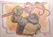 Image of Original watercolor painting of Donatello