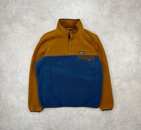 Image 1 of Patagonia Synchilla Snap-T Fleece Pullover Shelter Brown Large Mens 