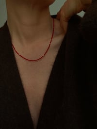 Image 1 of TINY RED NECKLACE