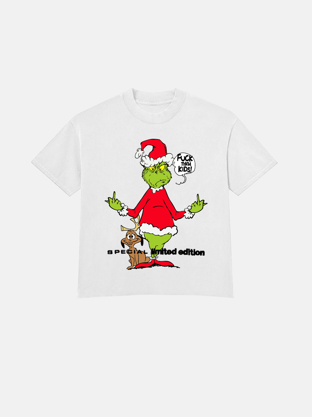 Image of GIRLS ARE DRUGS®  "GRINCH" TEE - WHITE