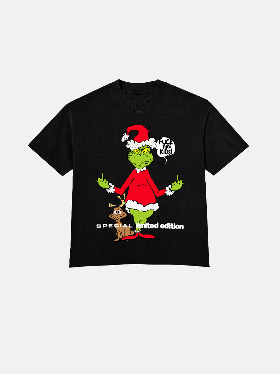 Image of GIRLS ARE DRUGS®  "GRINCH" TEE - BLACK