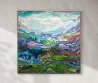 Image 8 of 'Morning on the coast' - 80x80cm, FRAMED