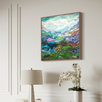 Image 4 of 'Morning on the coast' - 80x80cm, FRAMED