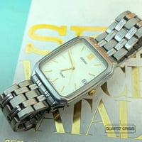 Image 1 of 2001 Seiko Spirit Quartz Two-Tone Tank Dress Watch (7N32-5000)
