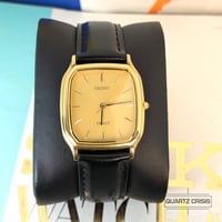 Image 3 of 1999 Seiko Dolce 'Tank' Gold Dress Watch (5E61-5A10)