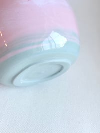 Image 4 of Pink and Sage Green Marble Porcelain Matcha Bowl - discounted