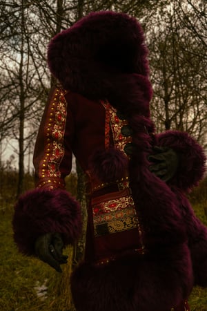 Image of Toxic Vision Spiritchaser burgundy coat 