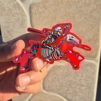 Image 2 of Posada's Don Quixote Calavera Vinyl Sticker