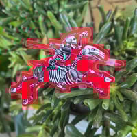 Image 3 of Posada's Don Quixote Calavera Vinyl Sticker