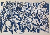 Image 1 of Quimbara • Silkscreen Print • Blue Ink • 11×17
