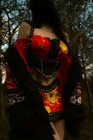 Image of Toxic Vision Spiritchaser longsleeve top and bustier