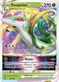 Serperior VSTAR - SWSH12: Silver Tempest - Near Mint