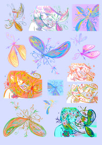 flurries temporary tattoo sheet