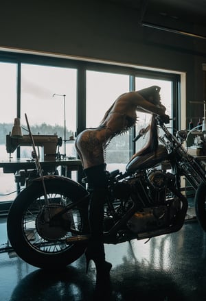 Image of Toxic Vision Hellbent spiked Dagger bodysuit