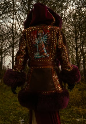 Image of Toxic Vision Spiritchaser burgundy coat 