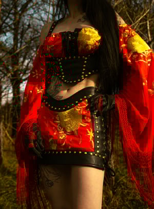 Image of Toxic Vision Spiritchaser longsleeve top and bustier