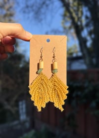 Mini Gold Leaf Earrings