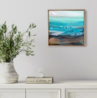 Image 3 of 'Coastal no.65' - 30x30cm, FRAMED