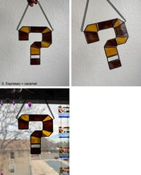 Image 4 of Tipper Stained Glass ? Question Mark (Mini) - Various Colors