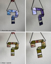 Image 3 of Tipper Stained Glass ? Question Mark (Mini) - Various Colors