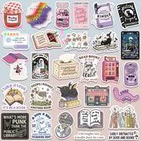 Image 2 of 300 PCS Book Stickers for Kindle, Bookish Sticker Pack Vinyl Decals, No Repeats (Glossy)