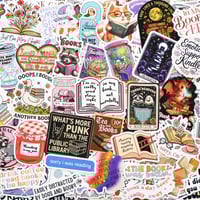 Image 4 of 300 PCS Book Stickers for Kindle, Bookish Sticker Pack Vinyl Decals, No Repeats (Glossy)