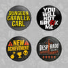 Dungeon Crawler 4-Pack Pinback Buttons