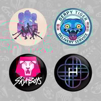 KPop Hunters 4-Pack Pinback Buttons (Set 3)
