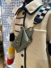 Image 3 of Cross Body - Ostrich green