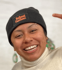 Beanie- Warm Winter Refuse Fascism 