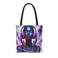 Image 5 of Music Lover Bag — Neon Rhythm Two-Sided Music Tote
