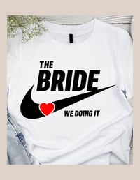 Image 1 of Wedding Party Heart-Swoosh Tee Collection 