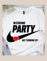 Image 5 of Wedding Party Heart-Swoosh Tee Collection 