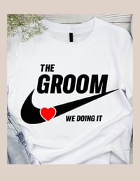 Image 2 of Wedding Party Heart-Swoosh Tee Collection 