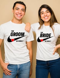 Image 6 of Wedding Party Heart-Swoosh Tee Collection 