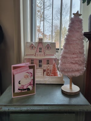 Image of Pink Vintage Santa