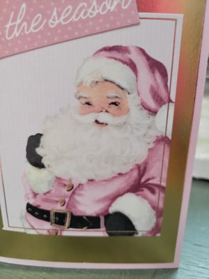 Image of Pink Vintage Santa