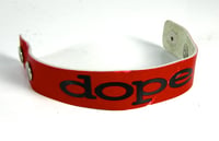Image 3 of Dope Leather Red Bracelet 