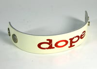 Image 3 of Dope Leather White Bracelet
