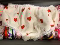 Image 2 of White with Red Hearts Knickers!