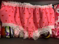 Image 1 of Pink with Red Hearts Knickers!
