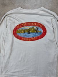 Image 4 of Patagonia Beneficial LS Tee Surfriders Medium Mens 