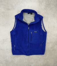 Image 2 of Patagonia Retro-X Fleece Vest Blue Vintage Medium Mens 