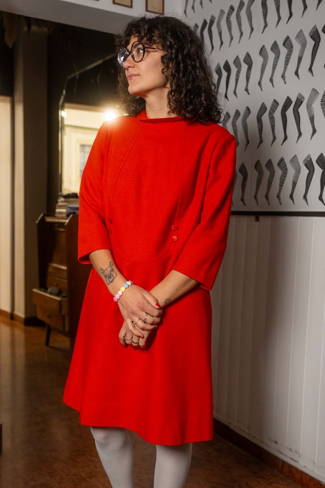 Image of Abito rosso 60s